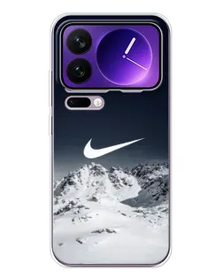 Чехол для Xiaomi 17 Pro Max с картинкой «Nike — зимние горы»