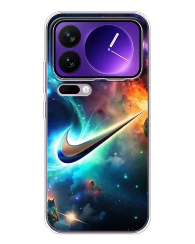 Чехол для Xiaomi 17 Pro Max с картинкой «Космический Nike Swoosh»