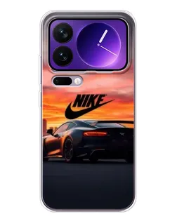 Чехол для Xiaomi 17 Pro Max с картинкой «Nike и суперкар»