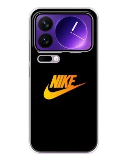 Чехол для Xiaomi 17 Pro Max с картинкой «Золотой логотип Nike»