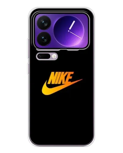 Чехол для Xiaomi 17 Pro Max с картинкой «Золотой логотип Nike»