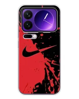 Чехол для Xiaomi 17 Pro Max с картинкой «Красные брызги Nike» Чехол для Xiaomi 17 Pro Max с картинкой «Красные брызги Nike»