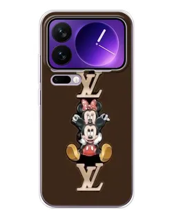 Чехол для Xiaomi 17 Pro Max с картинкой «LV и Микки Маус»