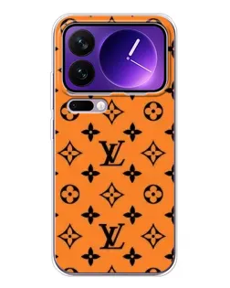 Чехол для Xiaomi 17 Pro Max с картинкой «Оранжевый стиль LV»