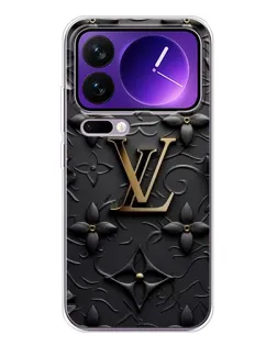 Чехол для Xiaomi 17 Pro Max с картинкой «Кожаная текстура LV»