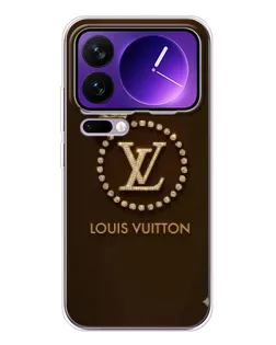 Чехол для Xiaomi 17 Pro Max с картинкой «LV — золотая печать»