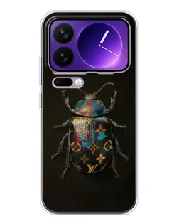 Чехол для Xiaomi 17 Pro Max с картинкой «LV — мраморный принт»