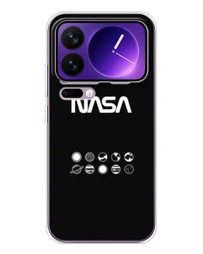 Чехол для Xiaomi 17 Pro Max с картинкой «NASA — технический принт»