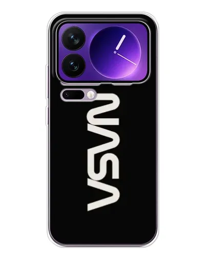 Чехол для Xiaomi 17 Pro Max с картинкой «NASA — вертикальный логотип»