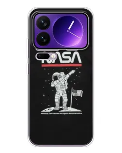 Чехол для Xiaomi 17 Pro Max с картинкой «NASA — шагаем по Луне» Чехол для Xiaomi 17 Pro Max с картинкой «NASA — шагаем по Луне»