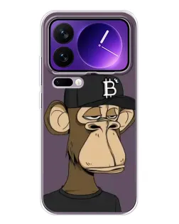 Чехол для Xiaomi 17 Pro Max с картинкой «Bored Ape в кепке»