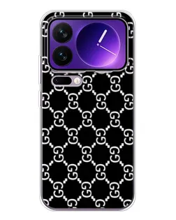 Чехол для Xiaomi 17 Pro Max с картинкой «Gucci — сетчатый паттерн»