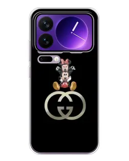 Чехол для Xiaomi 17 Pro Max с картинкой «Минни Маус на лого»