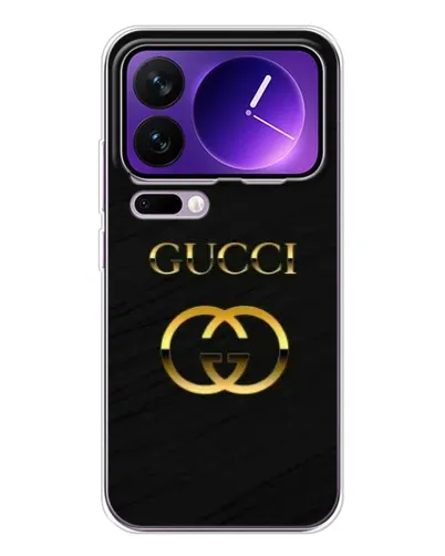 Чехол для Xiaomi 17 Pro Max с картинкой «Золотой логотип Gucci»