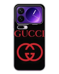 Чехол для Xiaomi 17 Pro Max с картинкой «Gucci — красный логотип»