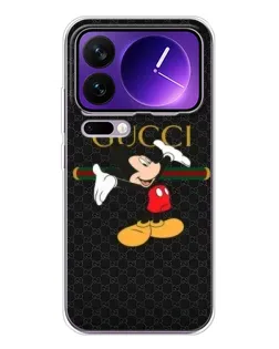 Чехол для Xiaomi 17 Pro Max с картинкой «Микки Маус Gucci»