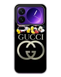 Чехол для Xiaomi 17 Pro Max с картинкой «Gucci — герои Disney»