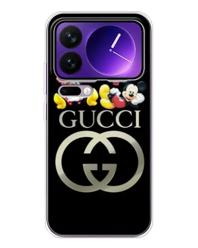 Чехол для Xiaomi 17 Pro Max с картинкой «Gucci — герои Disney»