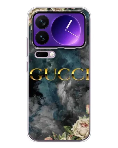 Чехол для Xiaomi 17 Pro Max с картинкой «Абстрактные цветы Gucci»
