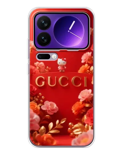Чехол для Xiaomi 17 Pro Max с картинкой «Gucci — золотой сад»