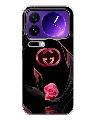 Чехол для Xiaomi 17 Pro Max с картинкой «Gucci — неоновая роза»