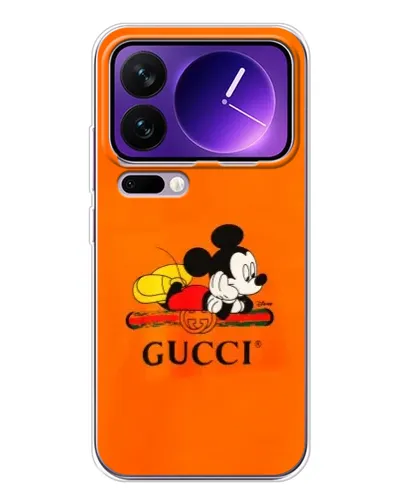 Чехол для Xiaomi 17 Pro Max с картинкой «Микки Маус Gucci — оранж» Чехол для Xiaomi 17 Pro Max с картинкой «Микки Маус Gucci — оранж»