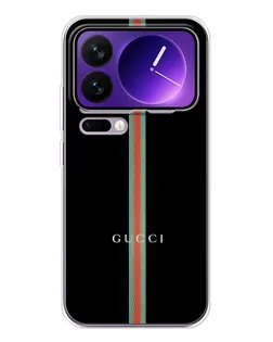 Чехол для Xiaomi 17 Pro Max с картинкой «Gucci — строгая линия»