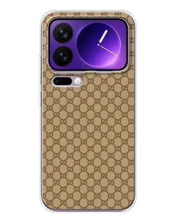 Чехол для Xiaomi 17 Pro Max с картинкой «Gucci — классический беж»