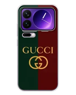 Чехол для Xiaomi 17 Pro Max с картинкой «Gucci — темно-зеленый градиент»