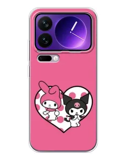 Чехол для Xiaomi 17 Pro Max с картинкой «Kuromi и My Melody» Чехол для Xiaomi 17 Pro Max с картинкой «Kuromi и My Melody»