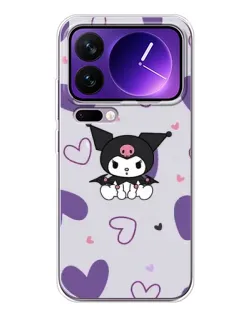 Чехол для Xiaomi 17 Pro Max с картинкой «Kuromi и лавандовые сердца» Чехол для Xiaomi 17 Pro Max с картинкой «Kuromi и лавандовые сердца»
