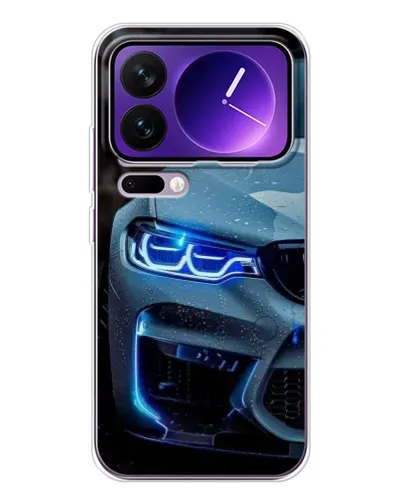Чехол для Xiaomi 17 Pro Max с картинкой «Взгляд BMW с синими фарами»