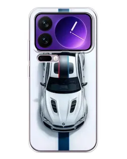 Чехол для Xiaomi 17 Pro Max с картинкой «Вид сверху — BMW M»