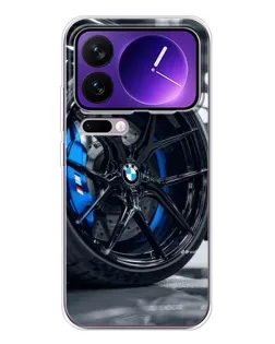 Чехол для Xiaomi 17 Pro Max с картинкой «Колесо BMW вблизи»