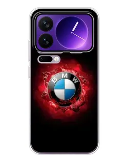 Чехол для Xiaomi 17 Pro Max с картинкой «Логотип BMW — вспышка»