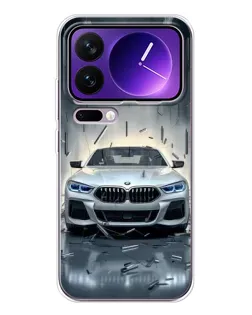 Чехол для Xiaomi 17 Pro Max с картинкой «BMW в свете фар»