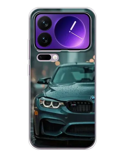 Чехол для Xiaomi 17 Pro Max с картинкой «BMW в огнях города»