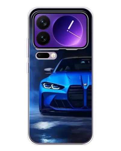 Чехол для Xiaomi 17 Pro Max с картинкой «Голубая BMW M4»