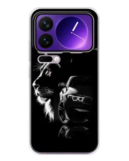 Чехол для Xiaomi 17 Pro Max с картинкой «BMW и лев»
