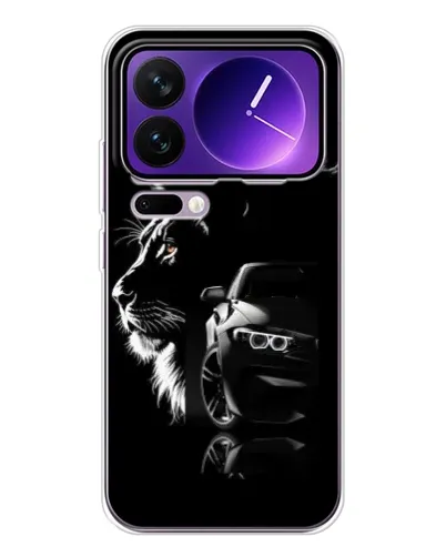 Чехол для Xiaomi 17 Pro Max с картинкой «BMW и лев»