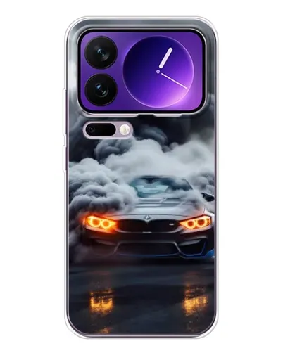 Чехол для Xiaomi 17 Pro Max с картинкой «BMW в дыму»
