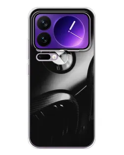 Чехол для Xiaomi 17 Pro Max с картинкой «Эмблема BMW — макро»