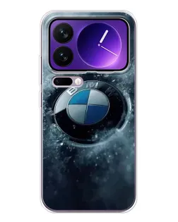 Чехол для Xiaomi 17 Pro Max с картинкой «Логотип BMW — лед»