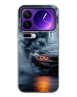 Чехол для Xiaomi 17 Pro Max с картинкой «BMW M-Power — абстракция»