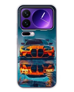 Чехол для Xiaomi 17 Pro Max с картинкой «BMW — золотая эмблема»