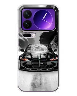 Чехол для Xiaomi 17 Pro Max с картинкой «BMW — акварельный дрифт»