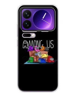 Чехол для Xiaomi 17 Pro Max с картинкой «Логотип Among Us»