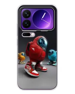 Чехол для Xiaomi 17 Pro Max с картинкой «Among Us — 3D стиль»