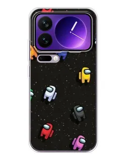 Чехол для Xiaomi 17 Pro Max с картинкой «Космический паттерн Among Us»