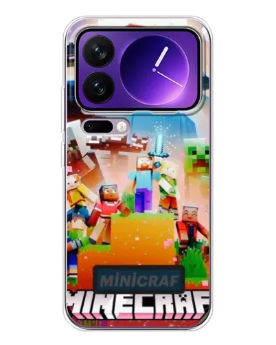 Чехол для Xiaomi 17 Pro Max с картинкой «Minecraft герои игры» Чехол для Xiaomi 17 Pro Max с картинкой «Minecraft герои игры»